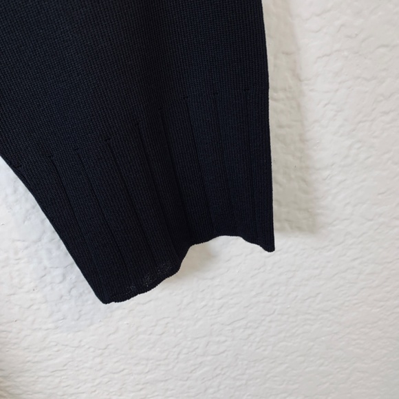 Exclusively Misook Woman Black Tunic Top 1X Classic Dressy Old Money Modest Work - Picture 8 of 14